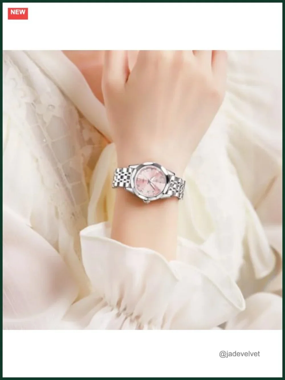 Luxury Petite Stainless Steel Women's Watch Quartz Luminous Elegant Waterproof